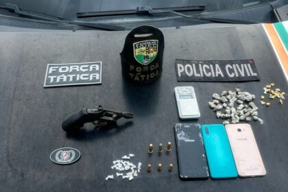 Com apoio da Coin, Forças de Segurança capturam dupla e apreendem arma e drogas em Caucaia – Governo do Estado do Ceará